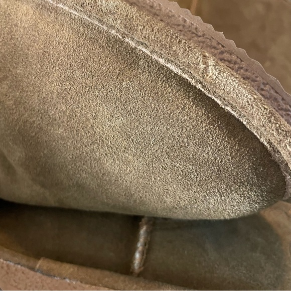 Bearpaw 115W Cloud Suede Brown Mid Calf Boots Sheepskin Lined Women’s Size 6 - Picture 11 of 11